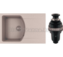 Комплект Мойка Florentina Паола 760 песочная + Измельчитель Bone Crusher BC 1000-AS