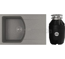 Комплект Мойка Florentina Паола 760 черная + Измельчитель Bone Crusher BC 810-AS