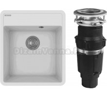 Комплект Мойка Florentina Пьемонт 440 жасмин + Измельчитель Bone Crusher BC 610-AS