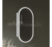 Шкафы с зеркалом в ванную Silver Mirrors Soho - Lite - WHITE 500х1000 (сенсорный выключатель, реверс. крепление)