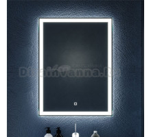 Зеркало в ванную комнату Silver Mirrors Norma - Lite 600х800 (открытая подсветка, сенсорный выключатель) зеркало