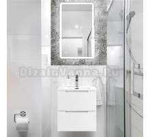 Мебель для ванной комнаты BelBagno Etna 50 подвесная, bianco lucido