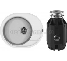 Комплект Мойка Florentina Родос 580 жасмин + Измельчитель Bone Crusher BC 910-AS