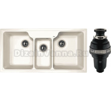 Комплект Мойка Florentina Юлия жасмин + Измельчитель Bone Crusher BC 1000-AS