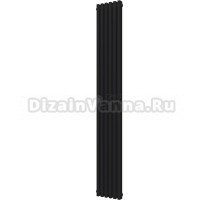 Радиатор стальной KZTO Quadrum NEO 50 V 1750-6 6 секций, черный матовый муар