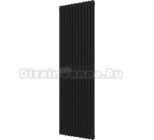 Радиатор стальной KZTO Quadrum NEO 50 V 1750-12 12 секций, черный матовый муар