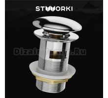 Донный клапан для раковины STWORKI SW-001CR хром