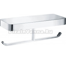 Держатель туалетной бумаги Wonzon & Woghand WW-8356 хром, с полкой