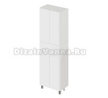 Пенал напольный ITANA Roberto 60 600x350x1900 Белый глянец