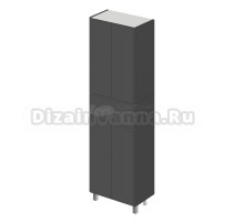 Пенал напольный ITANA Roberto 60 600x350x1900 Графит