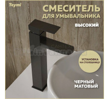 Смеситель Teymi Helmi Pro T10212 черный матовый