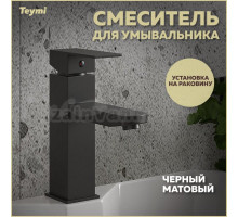 Смеситель Teymi Helmi Pro T10213 черный матовый