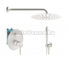 Душевой комплект Plumberia Selection Ixo KITXO18BOKING С ВНУТРЕННЕЙ ЧАСТЬЮ, черный матовый