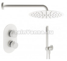 Душевой комплект Plumberia Selection Ixo KITXOT18BOKING С ВНУТРЕННЕЙ ЧАСТЬЮ, белый матовый