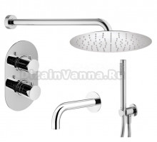 Душевой комплект Plumberia Selection Ixo KITXOT19CR60 С ВНУТРЕННЕЙ ЧАСТЬЮ, хром