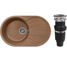 Комплект Мойка Gerhans A02-23 терракотовая + Измельчитель Bone Crusher BC 610-AS