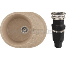 Комплект Мойка Gerhans A03-21 песочная + Измельчитель Bone Crusher BC 610-AS