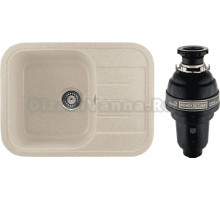 Комплект Мойка Gerhans B20-20 бежевая + Измельчитель Bone Crusher BC 1000-AS