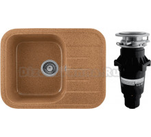 Комплект Мойка Gerhans B20-23 терракотовая + Измельчитель Bone Crusher BC 810-SL Slim Line