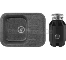 Комплект Мойка Gerhans B20-24 графит + Измельчитель Bone Crusher BC 910-AS