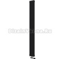 Радиатор стальной KZTO Quadrum NEO 50 V 1750-4 R 4 секции, черный матовый муар