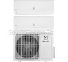 Мультисплит-система Electrolux Super Match ERP R32 EACO/I-24 FMI-3/N8_ERP на две комнаты (25 м2 + 35 м2), белый