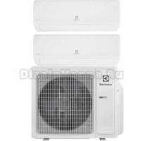 Мультисплит-система Electrolux Super Match ERP R32 EACO/I-36 FMI-4/N8_ERP на две комнаты (35 м2 + 50 м2), белый