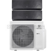Мультисплит-система Electrolux Super Match ERP R32 EACO/I-36 FMI-4/N8_ERP на две комнаты (35 м2 + 50 м2), черный
