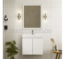 Мебель для ванной комнаты Raval Vesso 60 подвесная, 2 дверцы, белая