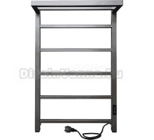 Полотенцесушитель электрический Indigo Forma LEF80-50GFMRt с полкой, graphite metallic