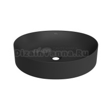 Накладная раковина для ванной комнаты Wellsee Belle Spa 2.0 335807000: ширина умывальника 50 см, цвет матовый черный