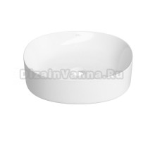 Накладная раковина для ванной комнаты Wellsee Belle Spa 2.0 335801000: квадратная раковина, ширина умывальника 45 см, цвет глянцевый белый