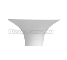 Накладная раковина для ванной комнаты Wellsee Crêpe de France 336701000: круглая раковина, ширина умывальника 36 см, цвет глянцевый белый