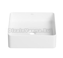 Накладная раковина для ванной комнаты Wellsee FreeDom 2.0 323001000: квадратная раковина, ширина умывальника 31 см, цвет глянцевый белый