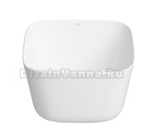 Накладная раковина для ванной комнаты Wellsee Fontenay Paris 323301000: квадратная раковина, ширина умывальника 38 см, цвет глянцевый белый