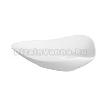 Накладная раковина для ванной комнаты Wellsee Nexus Flex 323403000: ширина умывальника 60 см, цвет глянцевый белый