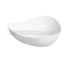 Накладная раковина для ванной комнаты Wellsee Nexus Flex 323402000: ширина умывальника 51 см, цвет глянцевый белый