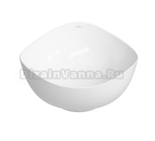 Накладная раковина для ванной комнаты Wellsee Nexus Flex 323401000: ширина умывальника 38 см, цвет глянцевый белый