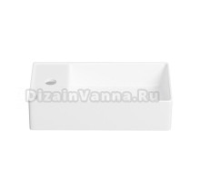 Маленькая раковина в туалет Wellsee WC Area 321802000: подвесная или накладная раковина, ширина умывальника 41 см, цвет глянцевый белый