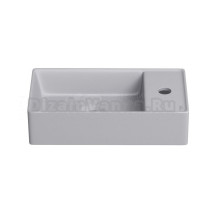 Маленькая раковина в туалет Wellsee WC Area 321806000: подвесная или накладная раковина, ширина умывальника 41 см, цвет матовый серый