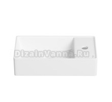 Маленькая раковина в туалет Wellsee WC Area 321801000: подвесная или накладная раковина, ширина умывальника 41 см, цвет глянцевый белый