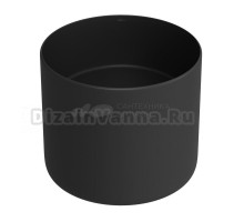 Подвесная раковина для ванной комнаты Wellsee M1 Limited Edition 318805000: круглая раковина, ширина умывальника 45 см, цвет матовый черный