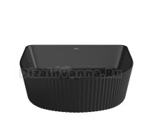 Накладная или подвесная раковина для ванной Wellsee Festive Fox 317306000: полукруглая раковина, ширина умывальника 45 см, цвет матовый черный