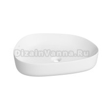 Накладная раковина для ванной комнаты Wellsee Belle Spa 3.0 335904000: ширина умывальника 55 см, цвет глянцевый белый