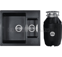 Комплект Мойка Wisent MWQ580-26 антрацит + Измельчитель Bone Crusher BC 810-AS