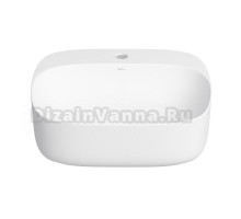 Накладная раковина для ванной комнаты Wellsee Idéal 326906000: прямоугольная раковина, ширина умывальника 50 см, цвет матовый белый