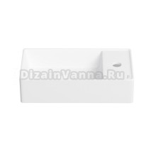 Маленькая раковина в туалет Wellsee WC Area 321804000: подвесная или накладная раковина, ширина умывальника 41 см, цвет матовый белый