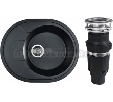 Комплект Мойка Wisent MWR620-26 антрацит + Измельчитель Bone Crusher BC 610-AS