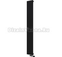 Радиатор стальной KZTO Quadrum 30 V 1 1750-6 R 6 секций, черный матовый муар