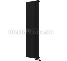 Радиатор стальной KZTO Quadrum 30 V 1 1750-12 R 12 секций, черный матовый муар